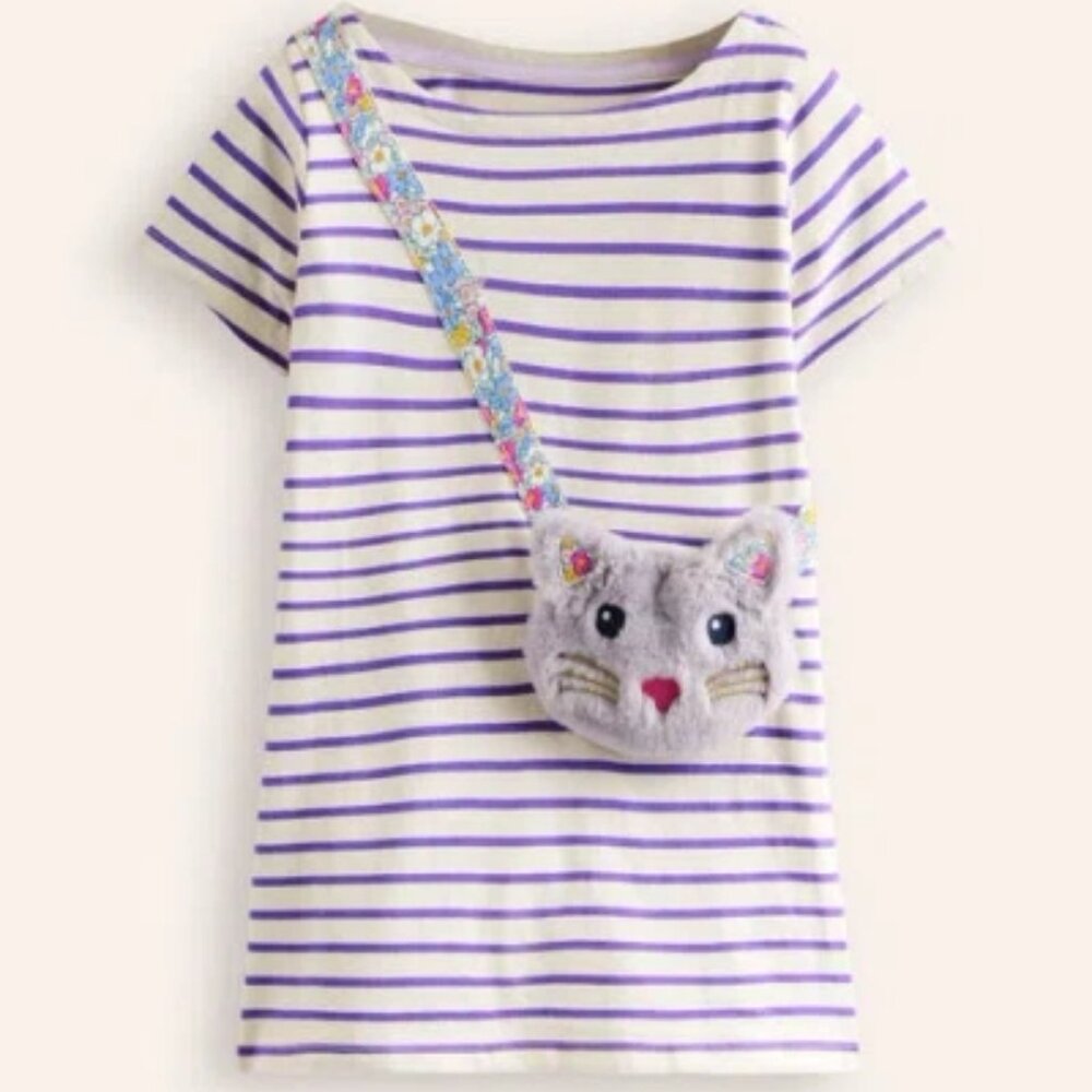 NWOT Mini Boden Fun Pocket Appliqué Tunic